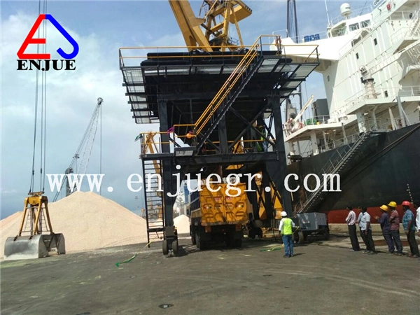 Jetty Use Double Truck Bulk Cargo Dedusting Loading Unloading Hopper